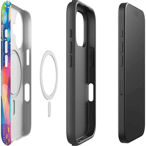 Kaleidoscope Brush Stroke by Etta Vee iPhone 16 Plus Magsafe Impact Case